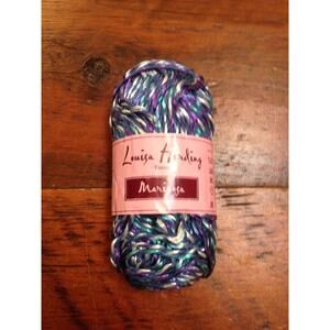 NEW Louisa Harding Mariposa Blue Purple Starry Night Cotton Yarn Skein 69 yards